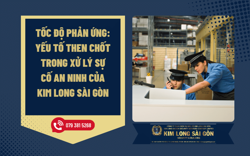 tốc độ phản ứng sự cố an ninh